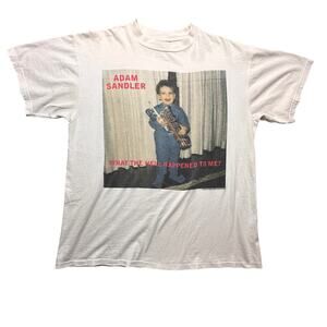 Vintage 1996 Adam Sandler What The Hell Happened To Me Tour T Shirt Mens Large